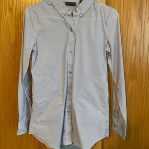 Womens collard button down blouse